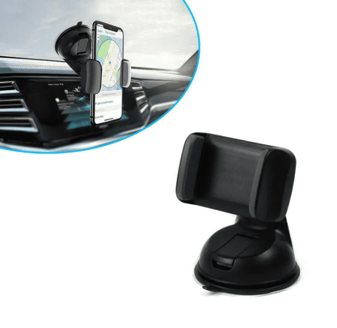 Support de téléphone voiture 2en1 pour pare-brise et tableau de bord