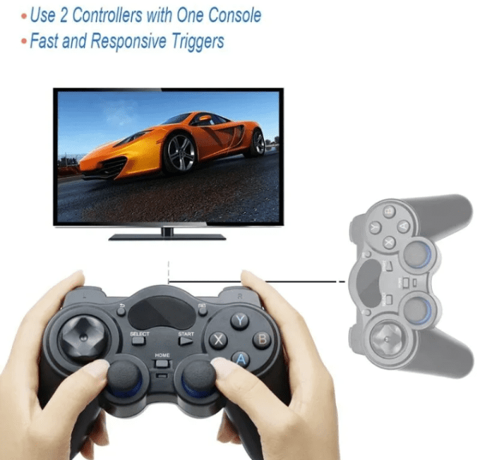 Manette sans fil Bluetooth 2.4GHz PC Windows 7 8 10 PS2 PS3 et Android