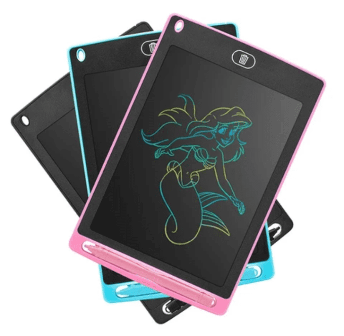 Tablettes Dessins Effaçables LED Couleur ROSE et BLEU  8.5 pouces