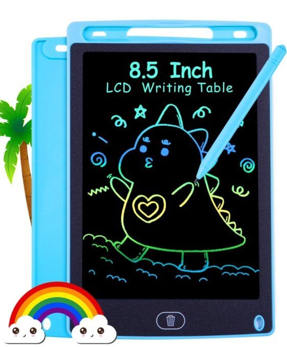 Tablettes Dessins Effaçables LED Couleur ROSE et BLEU  8.5 pouces