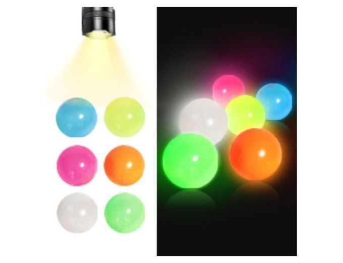 Lot de 8 balles anti-stress collantes fluorescentes – Relaxation et amusement pour petits et grands 